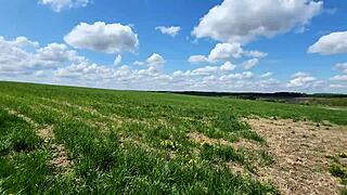 Fucked Hitchhiker In Sexy Dress, Cum On Big Tits