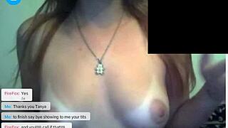 webcam strip with blonde tannya and chubby annica teasing