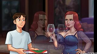 Stepmom Kimmytoons Caught Fucking Pizza Guy in Summertime Saga