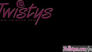 Twistys Presents Kari, Beautiful Model Masturbating with Natural Tits and Nipples Exposed. On Videoshd.xxx.