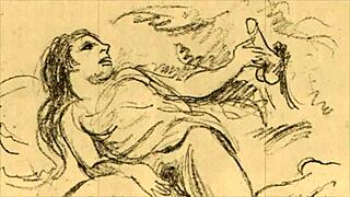 Smashing vintage erotic illustrations with raw bold style