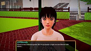 In my new family episode 307, characters with big tits engage in sexual activities