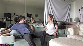 stepsister helps stepbrother overcome his virginity issue