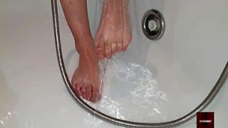 Dad forces me to give him a footjob!