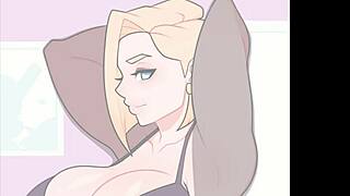 Android 18 blowjob parody fun