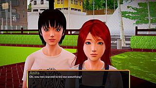 In my new family episode 307, characters with big tits engage in sexual activities