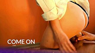 Russian blonde gets drunk and shakes her ass wild