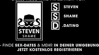 doreen’s pierced goth pussy smashed in public