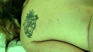 The horny wife gets fucked hard while her husband is at work. She moans loudly with her big ass bouncing.