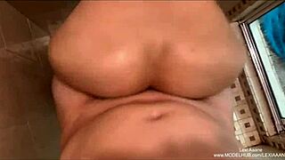 fucking a hot girl in locker room showers - lexi aaane