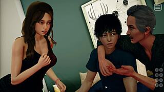 british brunette teen dives into first-time casting.