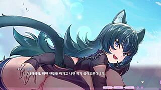 Kaiju princess neko in anime adventure