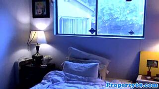 Realtor Beauty Rides Cock Outdoors