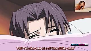 Taboo stepmother fucks stepson secretly in hentai