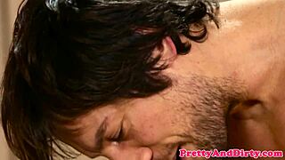 Glam Realtor Sucks Cock and Gets Mouth Sprayed