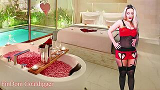 Chastity queen explores domination themes