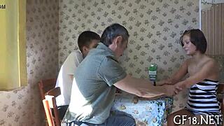 students banging hard at wild party for quick cash