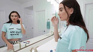 Slutty 18+ Stepsisters Tease Stepbrother