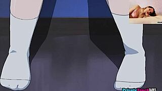 Taboo stepmother fucks stepson secretly in hentai