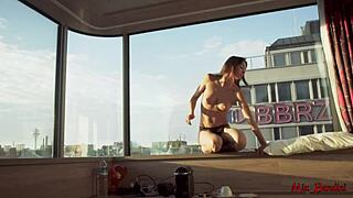 yo, we're having wild sex and cumming hard by the window!