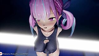 凑阿库娅夜空梅露MMD R18连接舞虚拟UP主