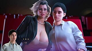 Evelyn enjoys date night with big tits in 3d cartoon hentai