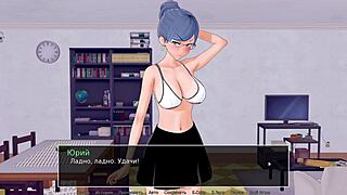 HS Tutor gameplay part 34 delivers intense deepthroat action