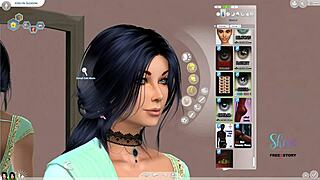 Designing an Indian teen 18+ girl sim character.