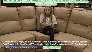 Ava siren undergoes first gyno exam with doctor tampa