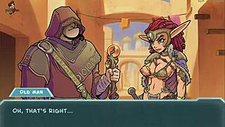 Princess Battles Monster with Big Tits in Hentai Fantasy Game