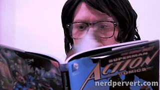 Valentina Bianco gives nerdy blowjob with handjob in pov homemade scene