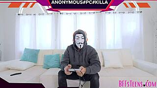 Rebecca Vanguard, Sidra Sage, Raven Right bang hacker in wild group session