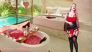 Chastity queen explores domination themes