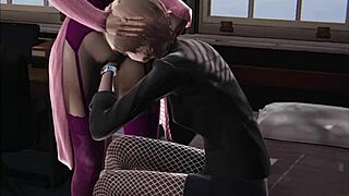 WATCH THIS STOCKING LESBIAN ANIMATION IN 3D HENTAI WITH PANTYHOSE AND ANIME STYLE EXCITEMENT!