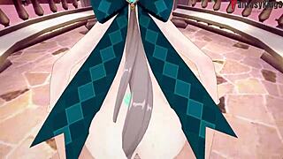 lynette sucking cock in genshin impact hentai?