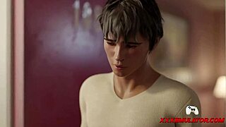 3D animated hot Latina with big cans getting it hard