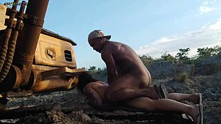 brazilian beauty distracts worker for hot bisexual action