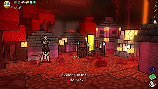 Hornycraft Parody: Teen Girl Gets Public Creampie In Crowd