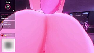 Bunny Vtuber Teases with Futanari Domination and Big Cock