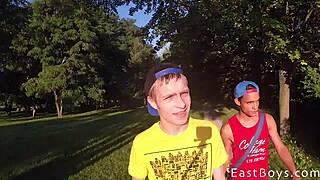 Young gay skater twink shows off his body and skills on webcam