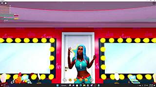 Gay furry enjoys big black cock sex