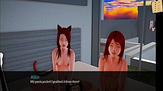 hot blonde girl shows off her big tits and nipples in homemade latina milf scene