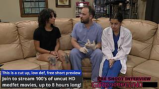 nicole luva examined butt naked by dr aria