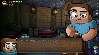 Hornycraft Parody: Teen Girl Gets Public Creampie In Crowd