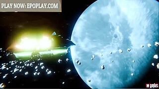 Samus Caught in Wild 3D Cartoon Trap with Big Tits Bouncing.