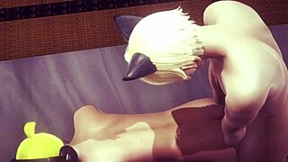 Yaoi Femboy Len Blowjob and Doggystyle Action!  