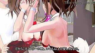 Watching her in a bunny girl costume, begging for more from behind