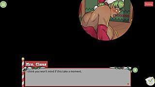 Mrs. Santa Teases With Anal Plug