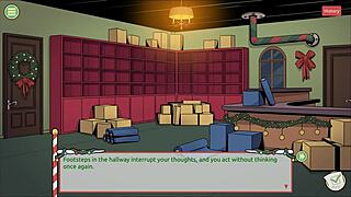 Mrs. Santa Teases With Anal Plug