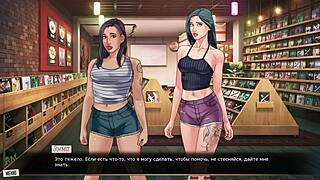 Cartoon Girlfriend Tackles Monster Cock in Red String Gameplay